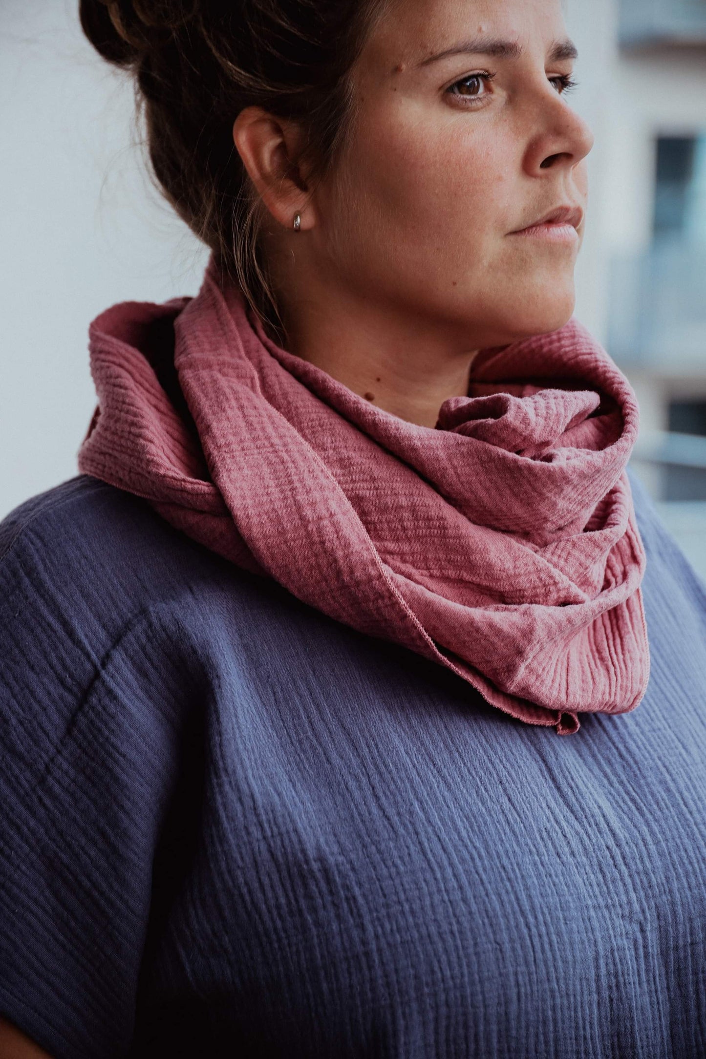 Šátek starorůžový